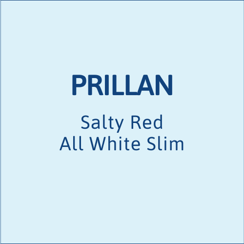 Prillan Salty Red All White Slim Dry