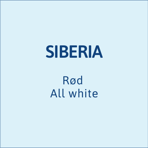 Siberia Rød All White