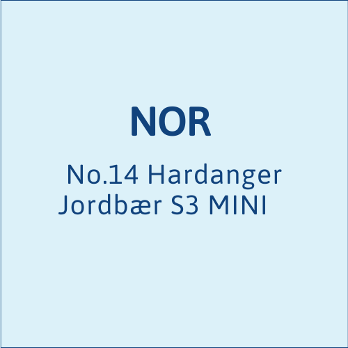 NOR No14 Hardanger Jordbær S3 MINI