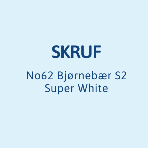 Skruf Super White No62 Bjørnebær Slim S2